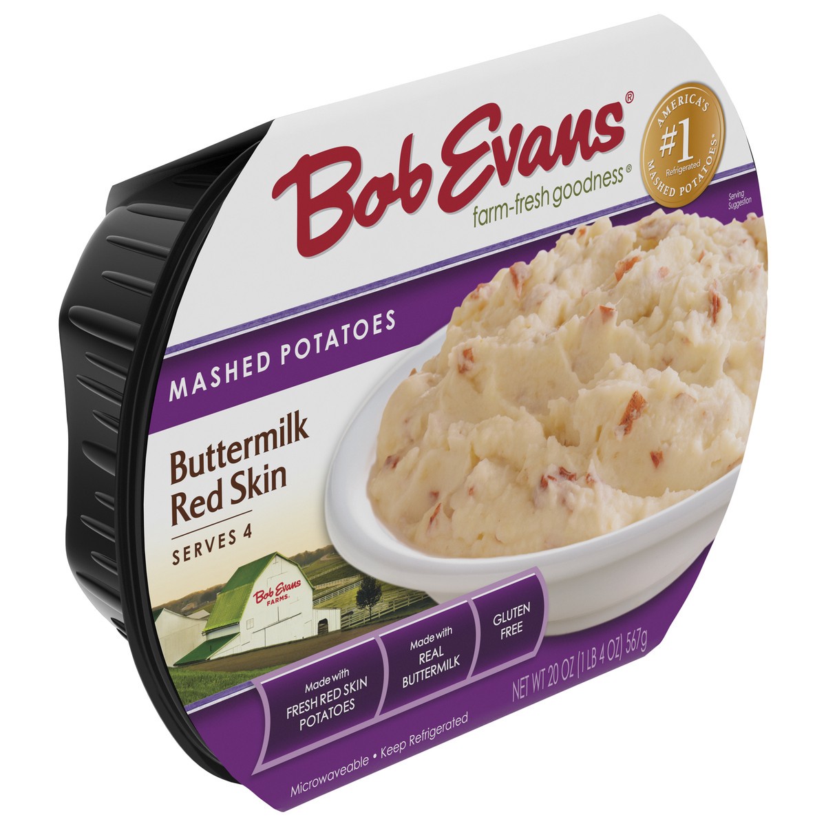 slide 2 of 9, Bob Evans Mashed Potatoes, Buttermilk Red Skin, 20 oz, 20 oz