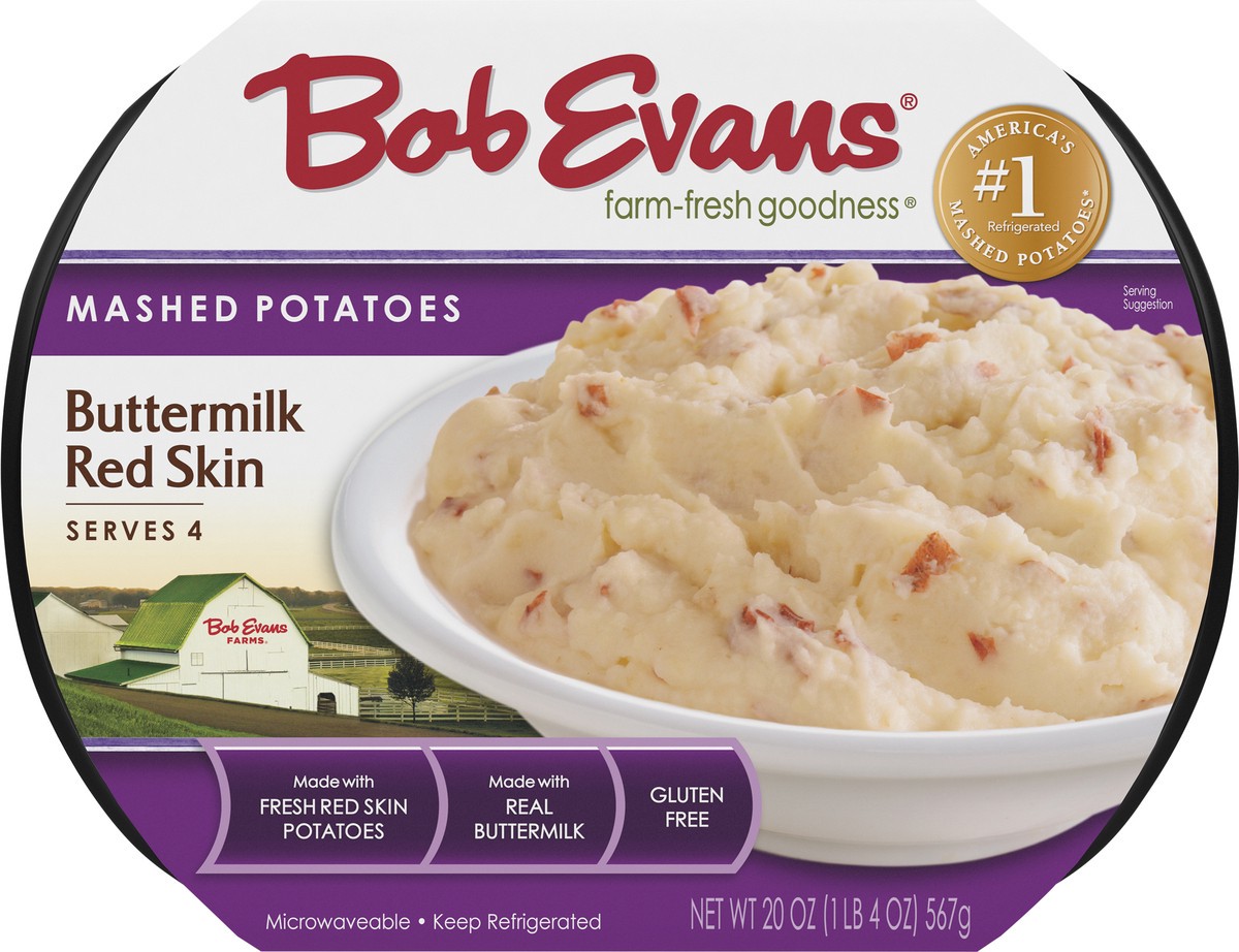 slide 6 of 9, Bob Evans Mashed Potatoes, Buttermilk Red Skin, 20 oz, 20 oz