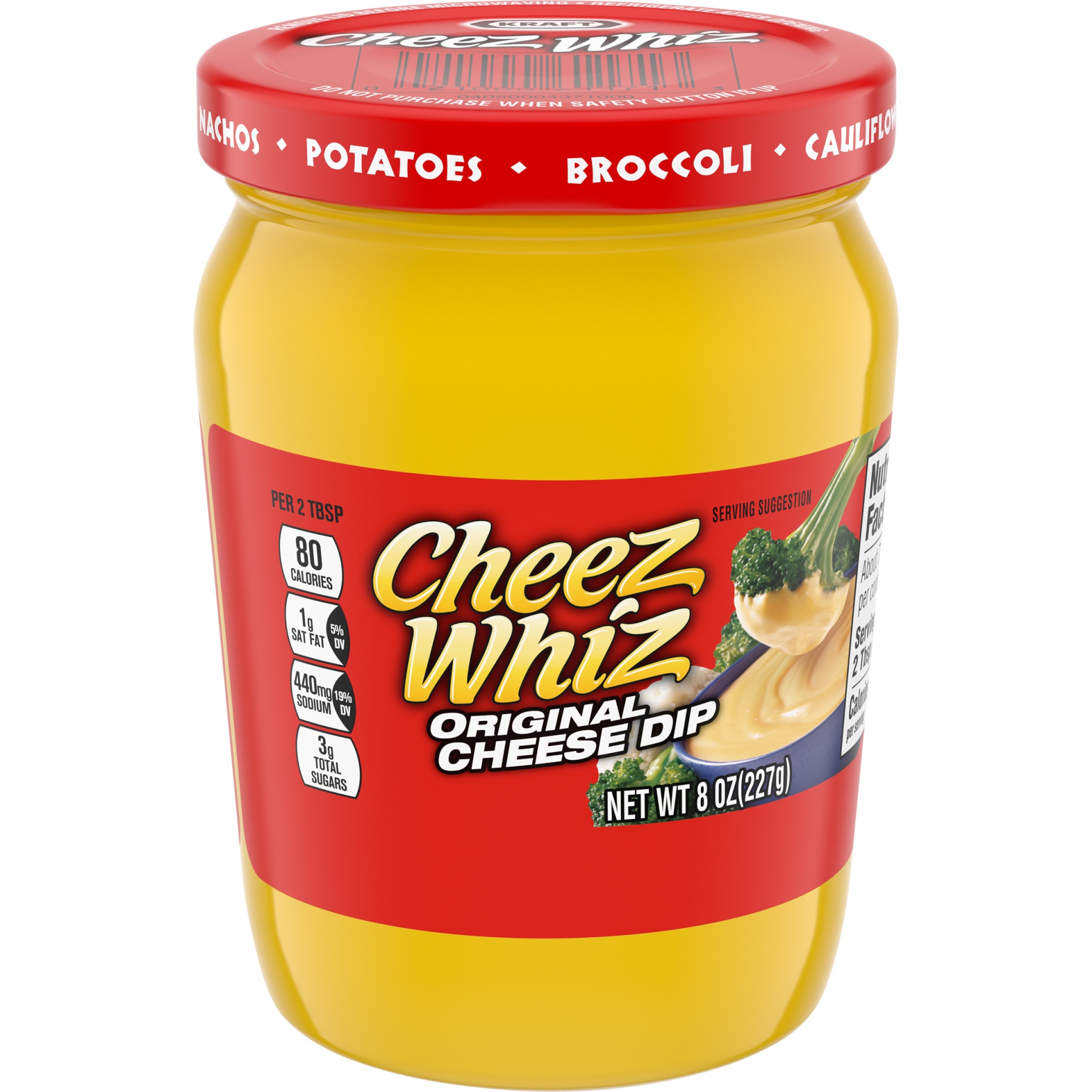 slide 1 of 1, Cheez Whiz Original Cheese Dip Jar, 8 oz