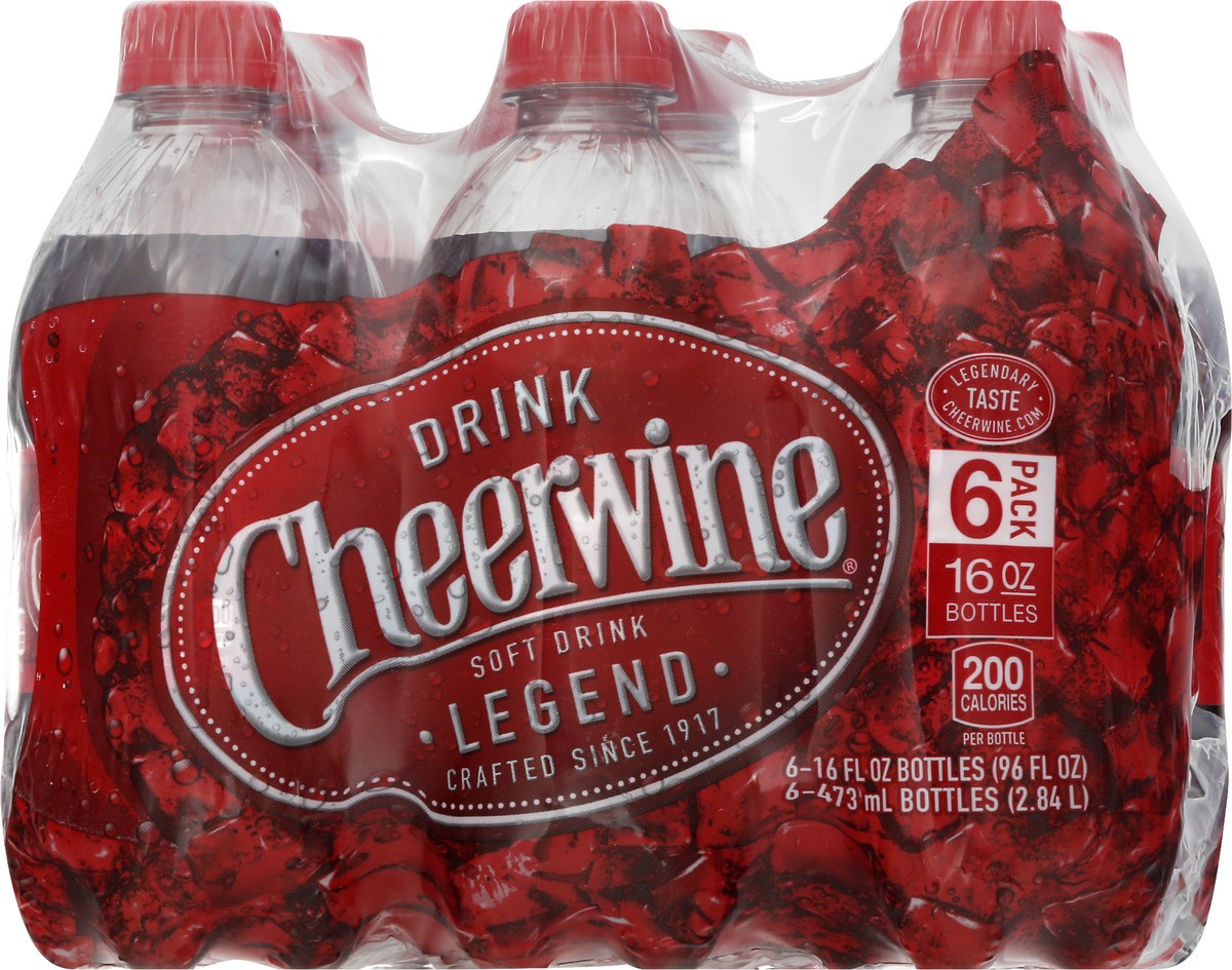 slide 12 of 12, Cheerwine 6 Pack Soft Drink 6 - 16 fl oz Bottles, 6 ct