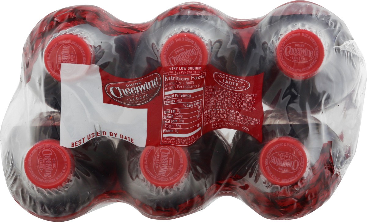 slide 4 of 12, Cheerwine 6 Pack Soft Drink 6 - 16 fl oz Bottles, 6 ct