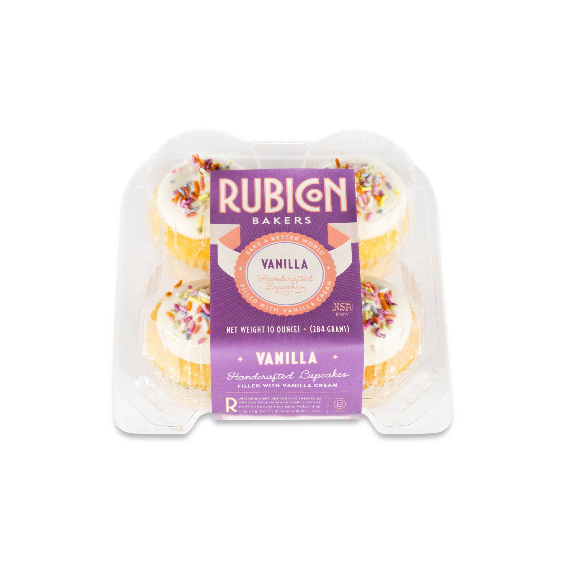 slide 1 of 2, Rubicon Bakery Vanilla Cupcake, 10 oz