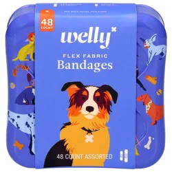 Welly Kids' Flex Fabric Bandages - Dogs - 48ct