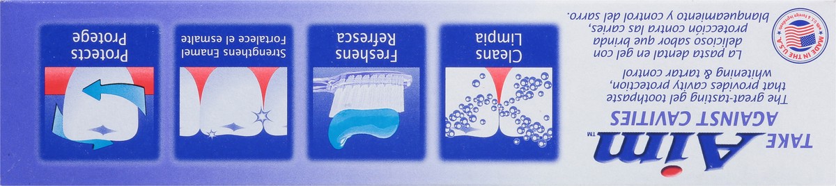 slide 6 of 9, Aim Tartar Control Plus Mouthwash & Whitening Anticavity Fluoride Toothpaste ,  5.5 oz, 5.5 oz