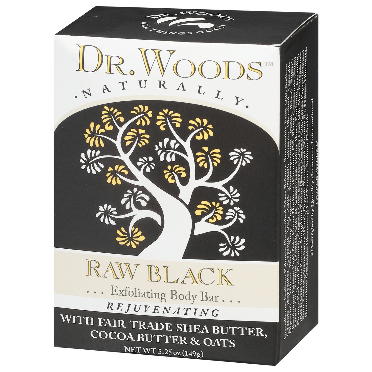 slide 8 of 9, Dr. Woods Naturally Rejuvenating Raw Black Exfoliating Body Bar 5.25 oz, 5.25 oz