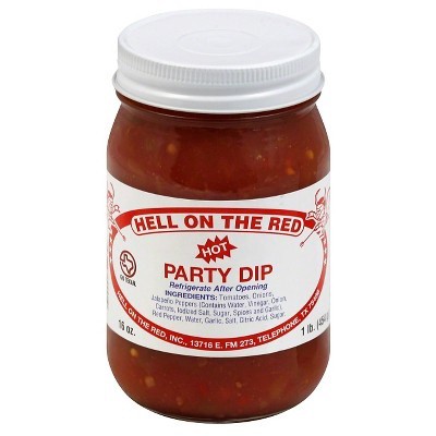 slide 1 of 1, Hell on the Red Texas Hot Party Dip, 16 oz