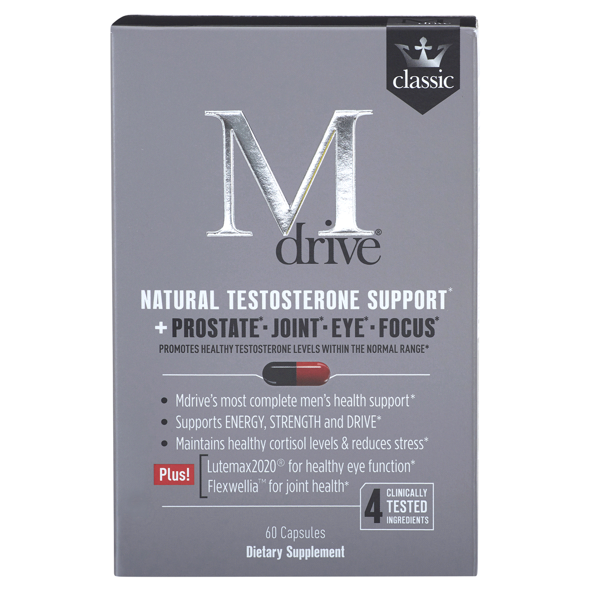 slide 1 of 13, Mdrive Classic Testosterone Booster, 60 ct