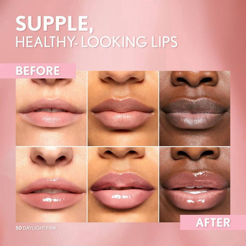 slide 9 of 11, COVERGIRL Clean Fresh Yummy Gloss Daylight Collection - 50 Daylight Pink - 0.33 fl oz, 0.33 fl oz