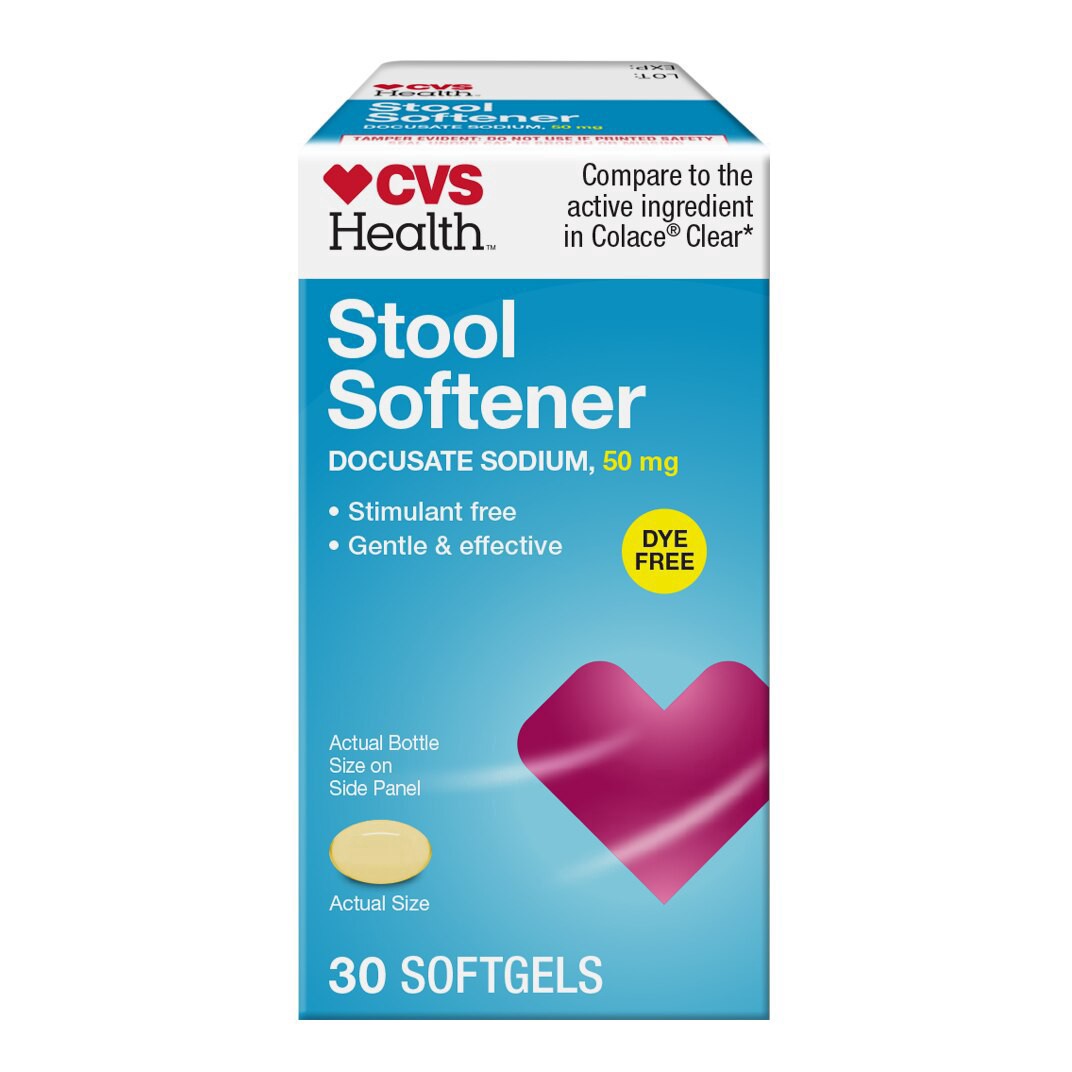 slide 1 of 1, Cvs Health Stool Softener Softgels, 30 Ct, 30 ct