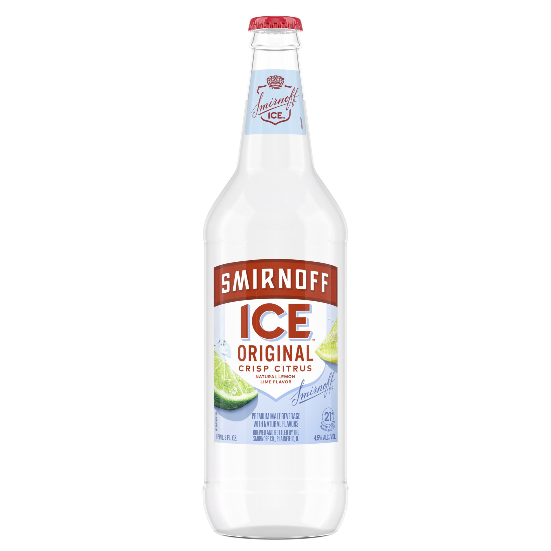 slide 1 of 10, Smirnoff Ice Original, 24 fl oz, Single Serve Glass Bottle, 4.5% ABV, 24 fl oz