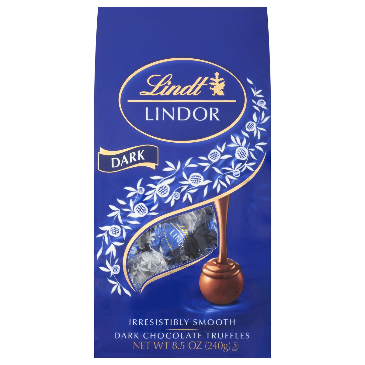 slide 1 of 6, Lindt Lindor Dark Chocolate Truffles, 8.5 oz