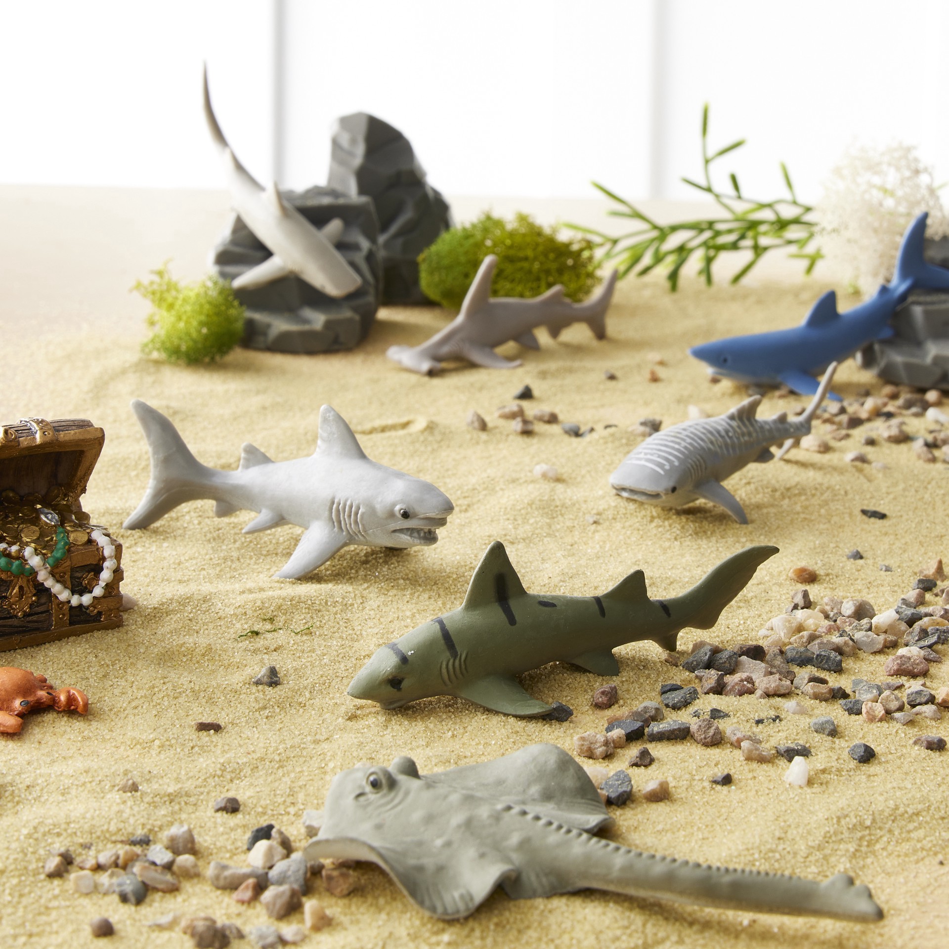 slide 3 of 5, Safari Ltd. Safari Ltd Toob Sharks, 1.5 in x 1.5 in