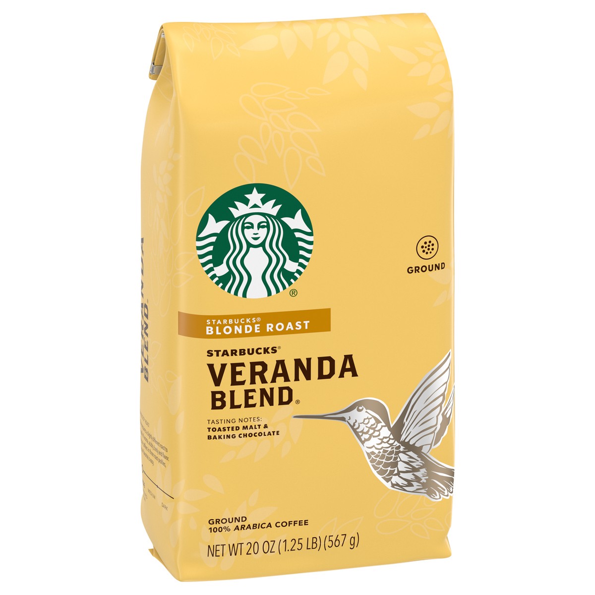 slide 8 of 9, Starbucks Ground Coffee—Starbucks Blonde Roast Coffee—Veranda Blend—100% Arabica—1 bag (20 oz), 20 oz