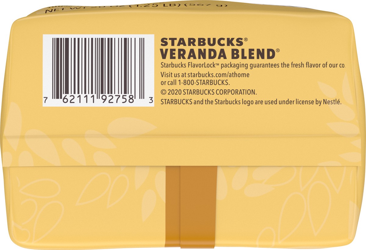 slide 2 of 9, Starbucks Ground Coffee—Starbucks Blonde Roast Coffee—Veranda Blend—100% Arabica—1 bag (20 oz), 20 oz