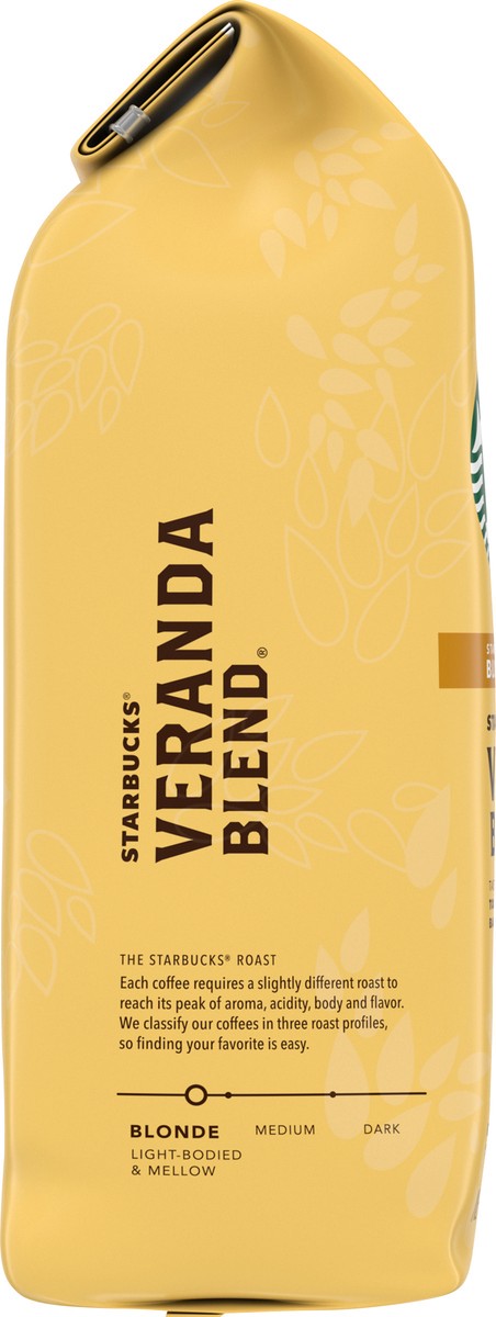 slide 4 of 9, Starbucks Ground Coffee—Starbucks Blonde Roast Coffee—Veranda Blend—100% Arabica—1 bag (20 oz), 20 oz