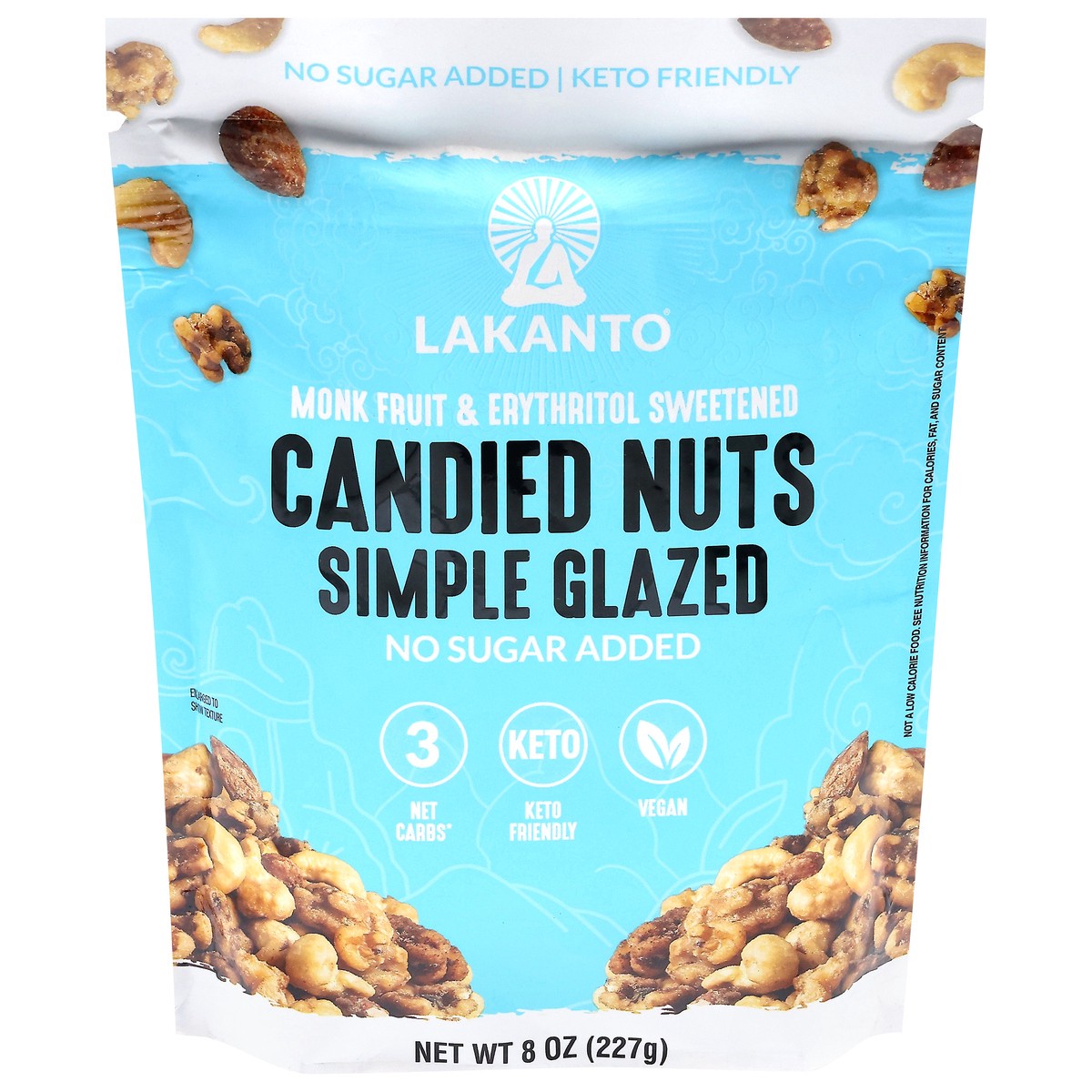 slide 1 of 14, Lakanto No Sugar Added Simple Glazed Candied Nuts 8 oz, 8 oz