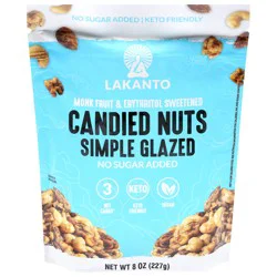 Lakanto No Sugar Added Simple Glazed Candied Nuts 8 oz