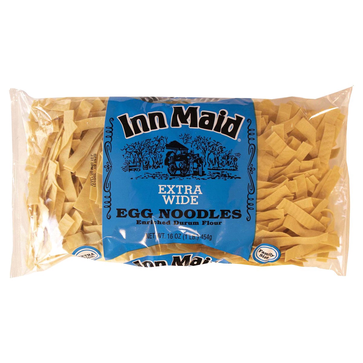 slide 1 of 5, Inn Maid Egg Noodles, Extra Wide, 16 oz