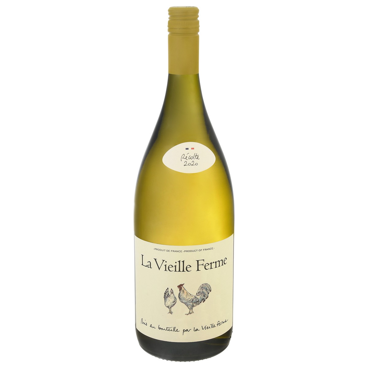 slide 3 of 12, La Vieille Ferme (Perrin &Amp; Fils) Blanc White Southern Rhone Blend, 1.5 liter