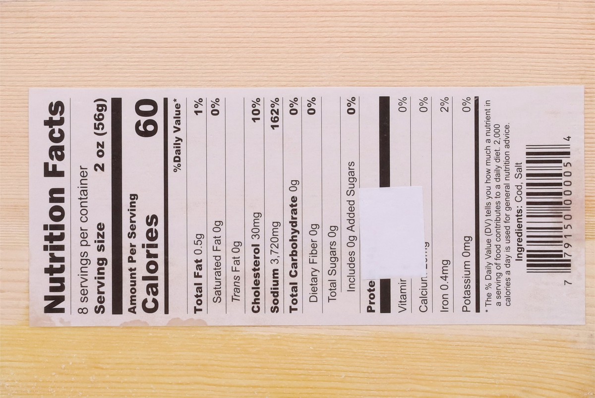 slide 5 of 13, Sea Star Seafoods Choice Boned Salt Codfish 16 oz, 16 oz