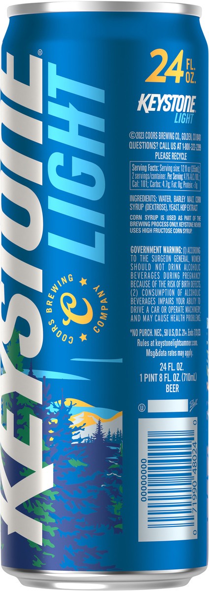 slide 5 of 8, Keystone Beer, 24 fl oz