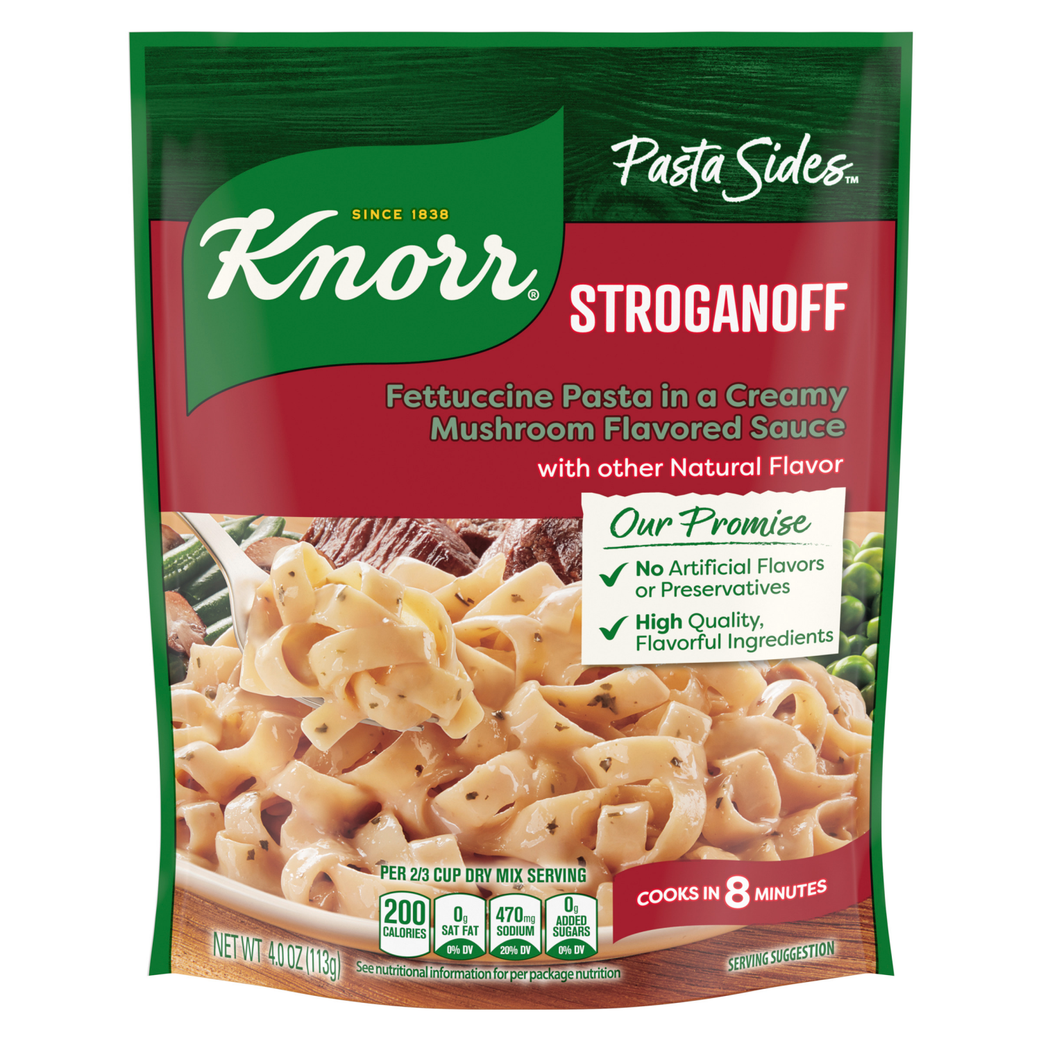 slide 5 of 7, Knorr Stroganoff Pasta Sides 4 oz, 4 oz