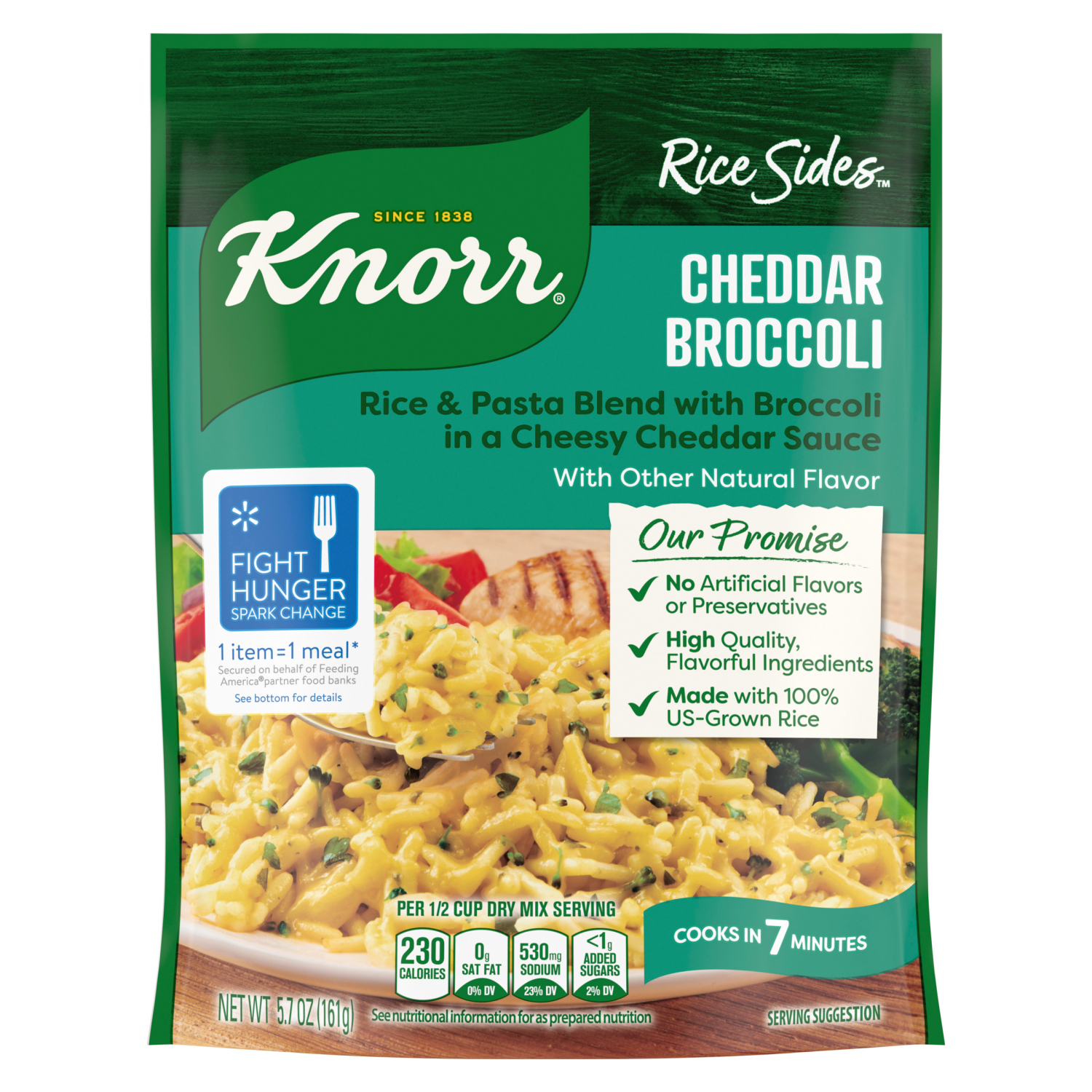 slide 6 of 8, Knorr Cheddar Broccoli Rice Sides, 5.7 oz