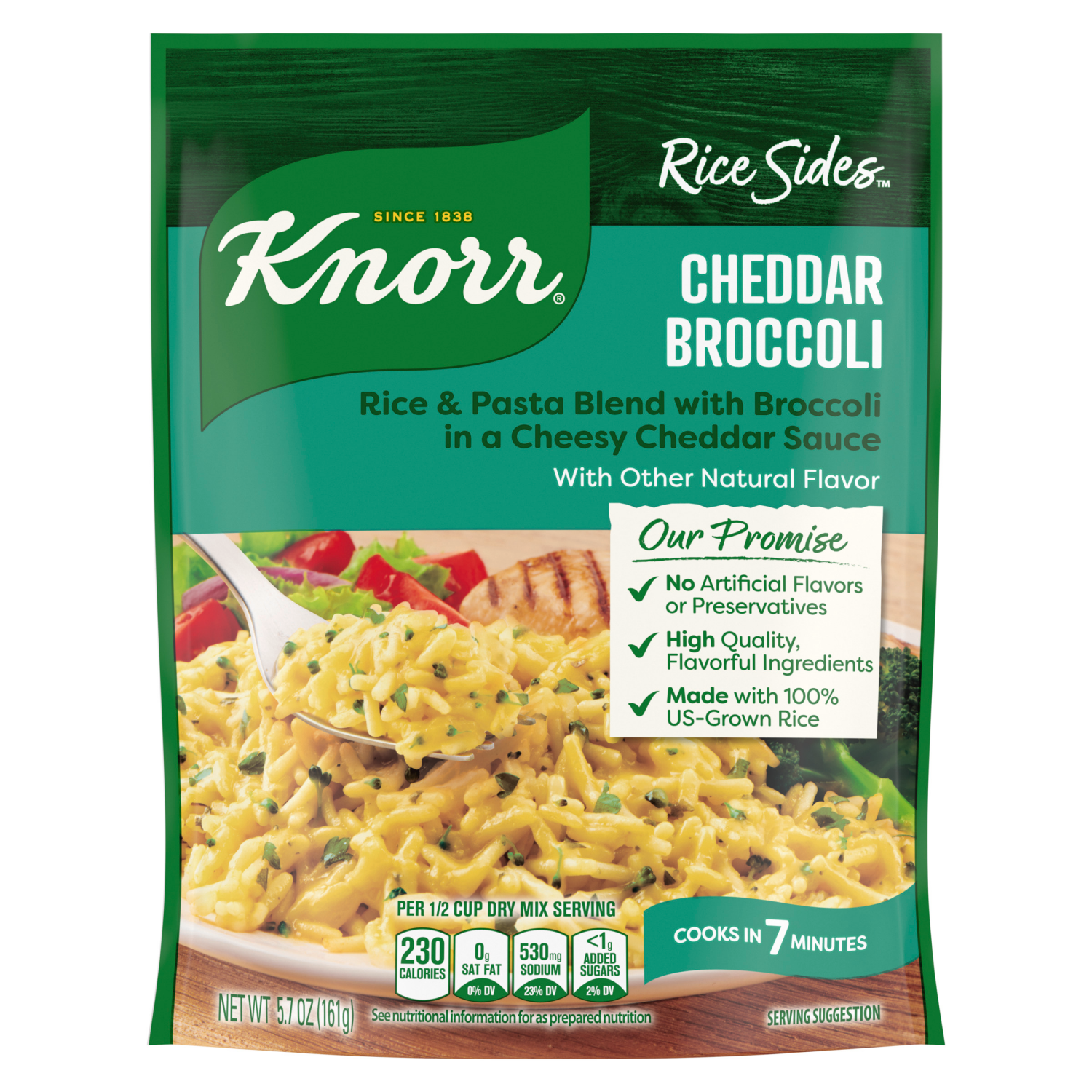 slide 6 of 8, Knorr Cheddar Broccoli Rice Sides, 5.7 oz