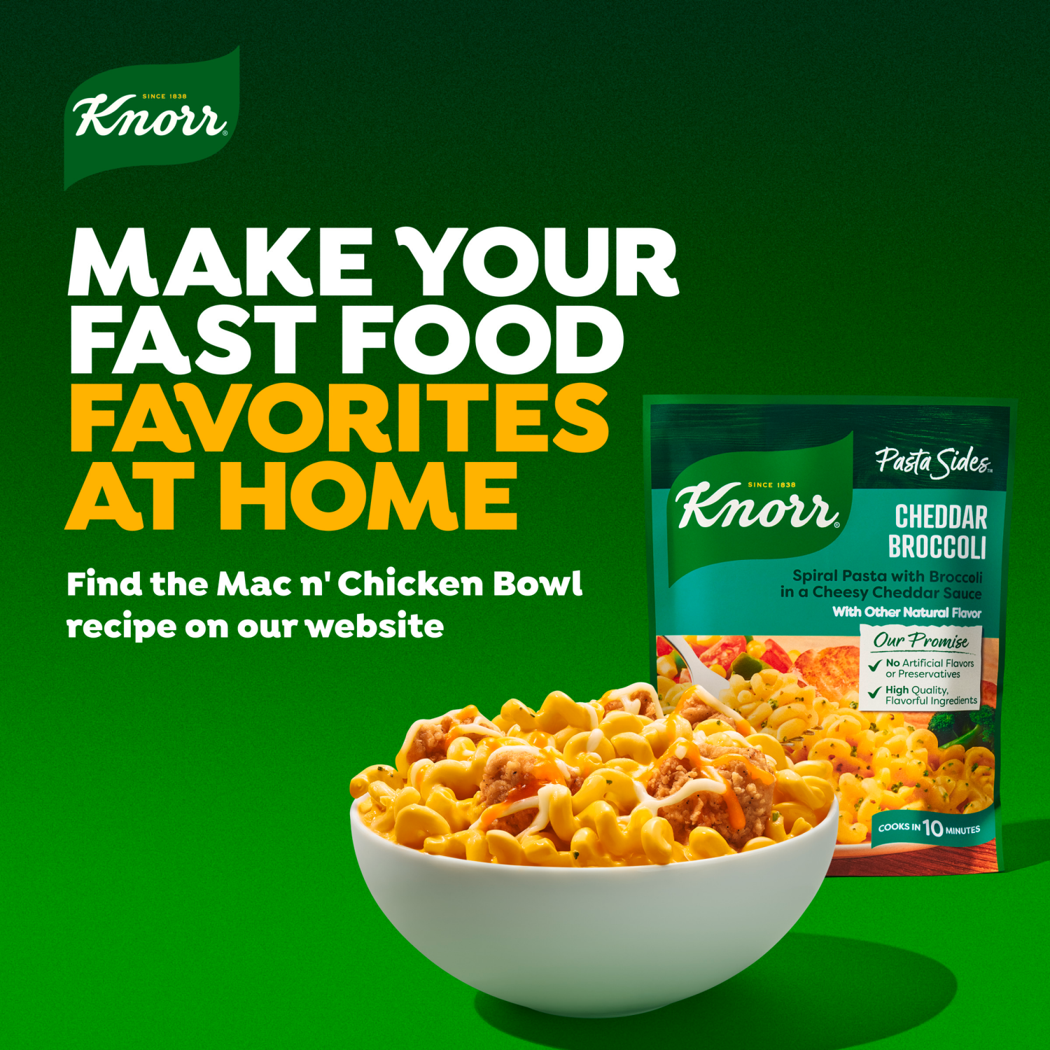 slide 5 of 8, Knorr 4.3 oz Pasta Sides Cheddar Broccoli Fusilli, 4.3 oz