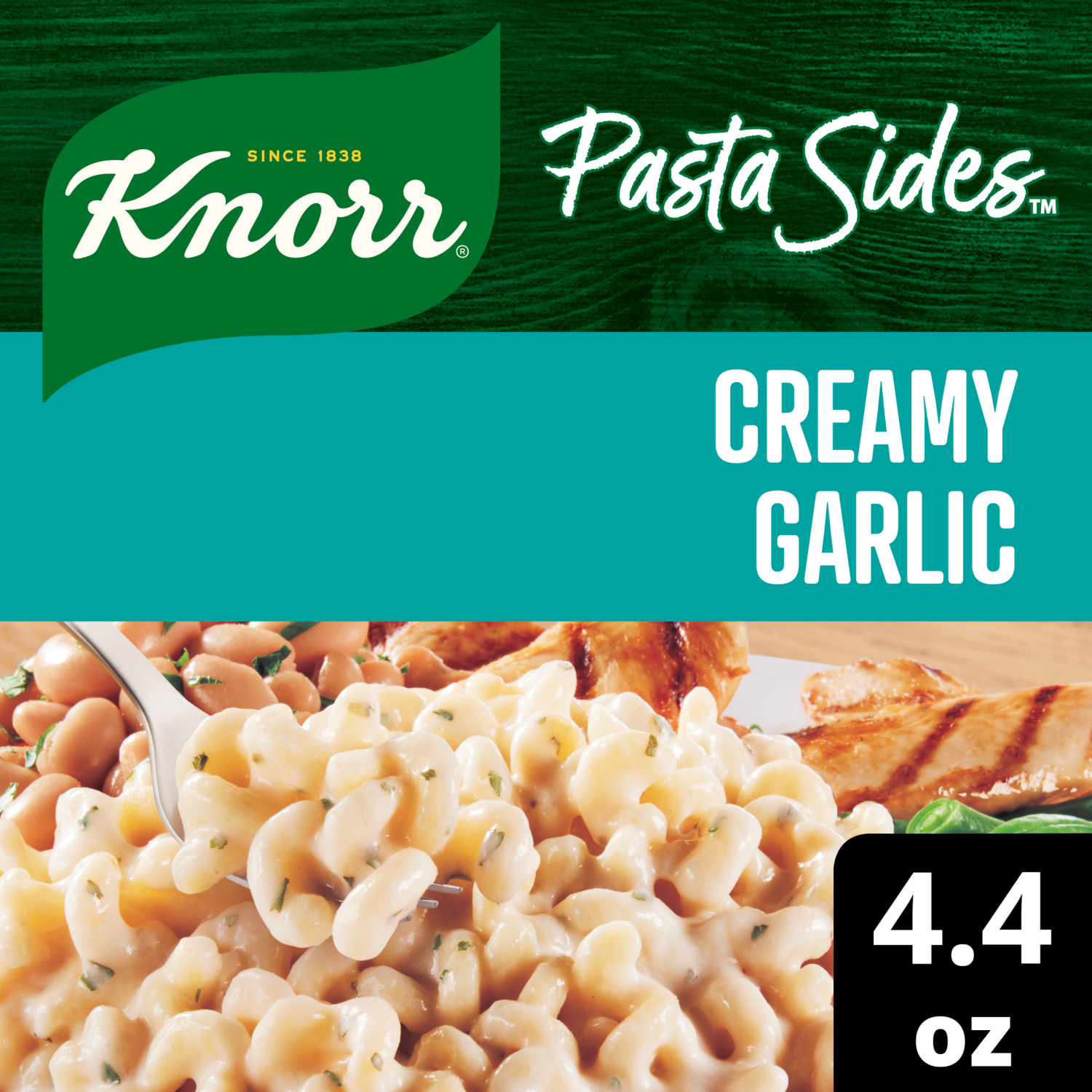 slide 1 of 7, Knorr 4.4 oz Pasta Sides Creamy Garlic Shells, 4.4 oz