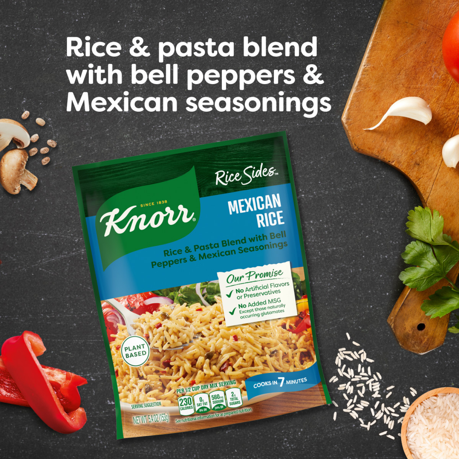 slide 3 of 5, Knorr Mexican Rice Rice Sides, 5.4 oz