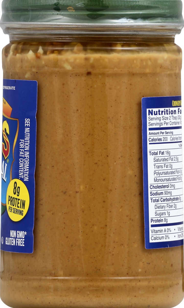 slide 4 of 7, Adams 100% Natural Peanut Butter Crunchy, 36 oz