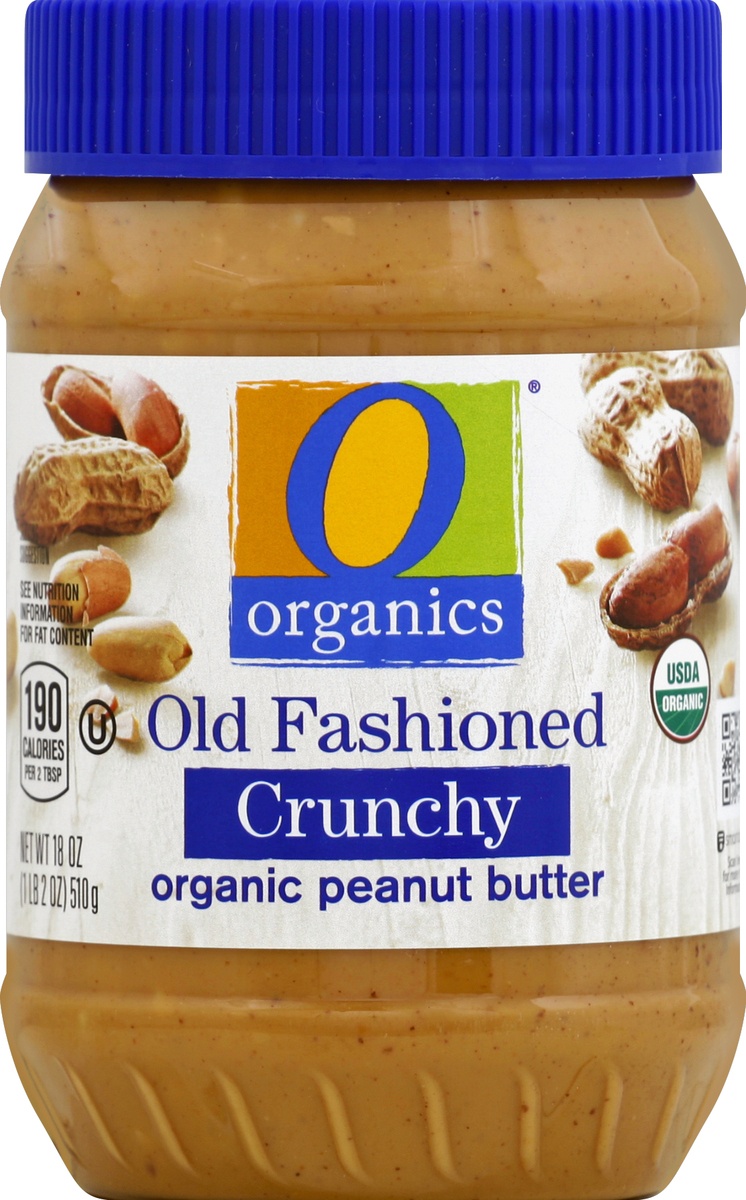 slide 2 of 2, O Orgnc Peanut Butter Old Fashiond Crnch, 
