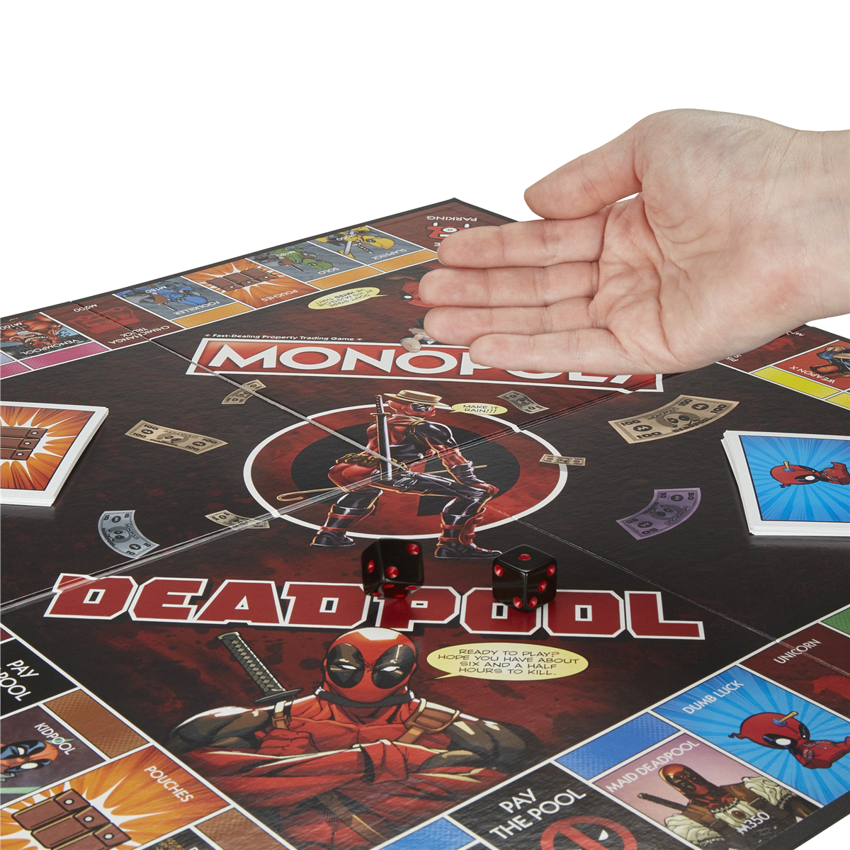 slide 2 of 7, Deadpool Monopoly Game, 1 ct