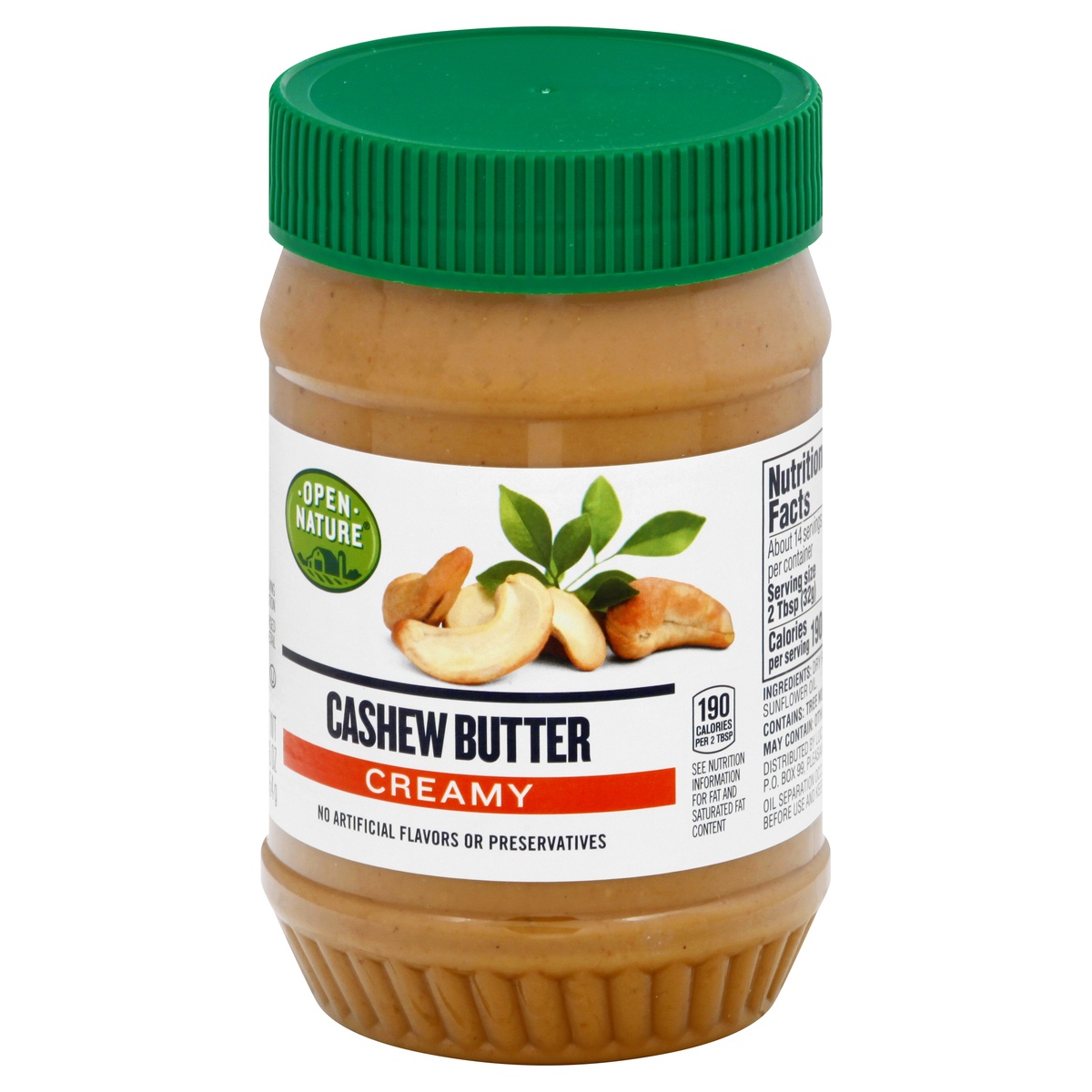 slide 3 of 9, Open Nature Cashew Butter Creamy, 