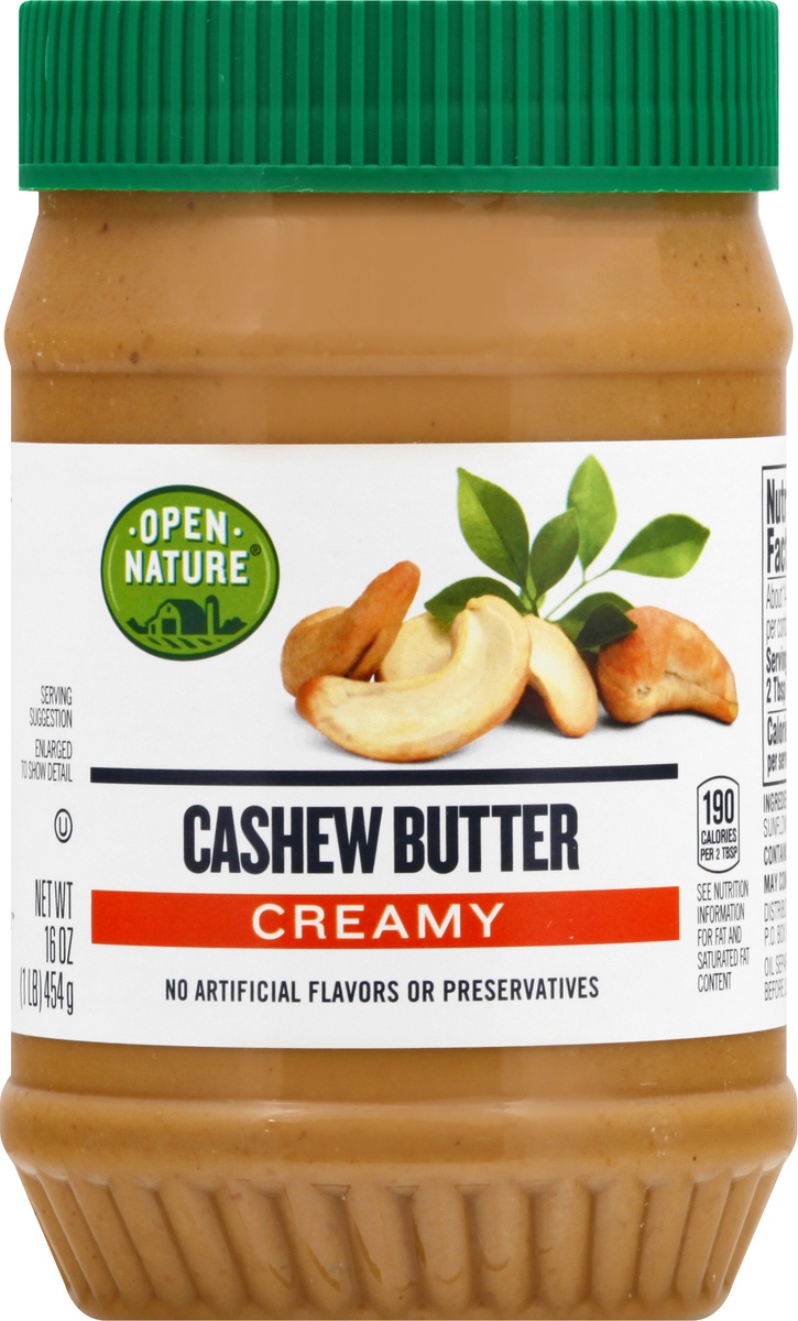 slide 6 of 9, Open Nature Cashew Butter Creamy, 