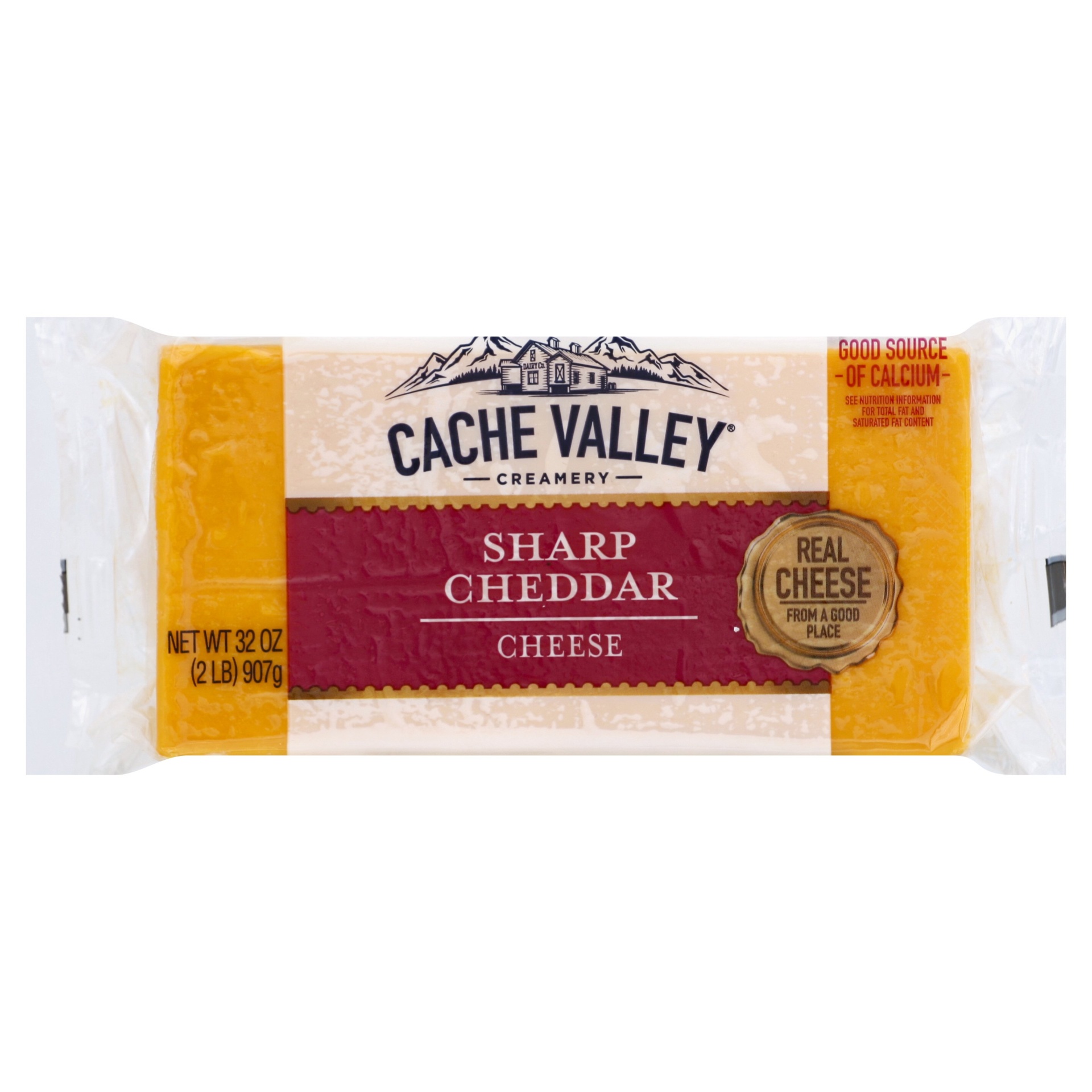 slide 1 of 2, Cache Valley Sharp Cheddar Cheese, 32 oz