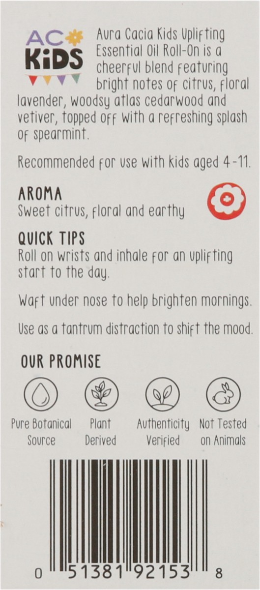 slide 7 of 12, Aura Cacia Kids Uplifting Aromatherapy Roll-On 0.31 fl oz, 0.31 fl oz