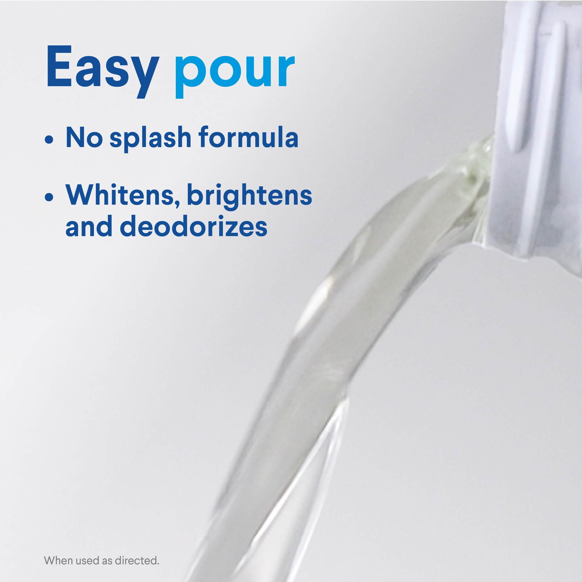 slide 3 of 5, Clorox Splash-Less Regular Bleach, 1.25 qt