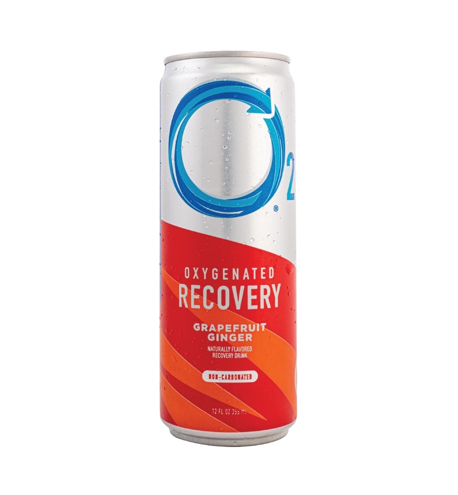 slide 1 of 1, O2 Natural Recovery Oxygenated Grapfruit Ginger Recovery Drink, 12 fl oz