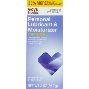 slide 1 of 1, CVS Health Personal Lubricant & Moisturizer, Water-Based Gel, 2 Oz, 2 oz; 56.7 gram