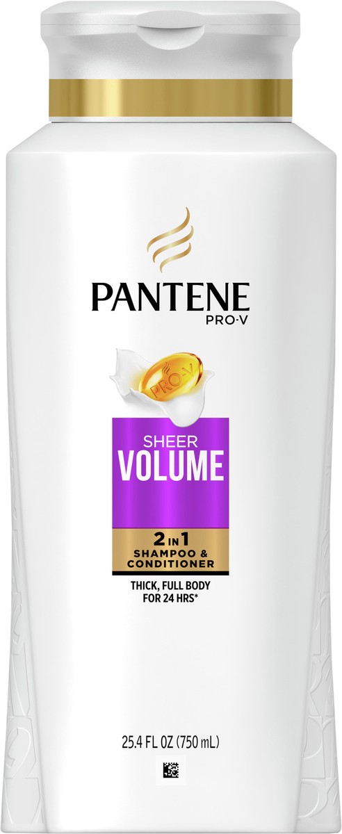 slide 6 of 6, Pantene Pro-V Sheer Volume 2 in 1 Shampoo & Conditioner 25.4 fl oz, 25.4 fl oz