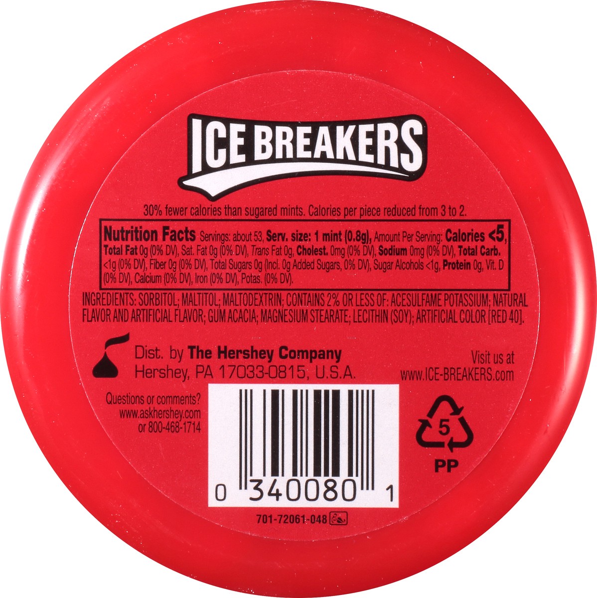 slide 7 of 10, Ice Breakers Sugar Free Mints In Cinnamon, 1.5 oz