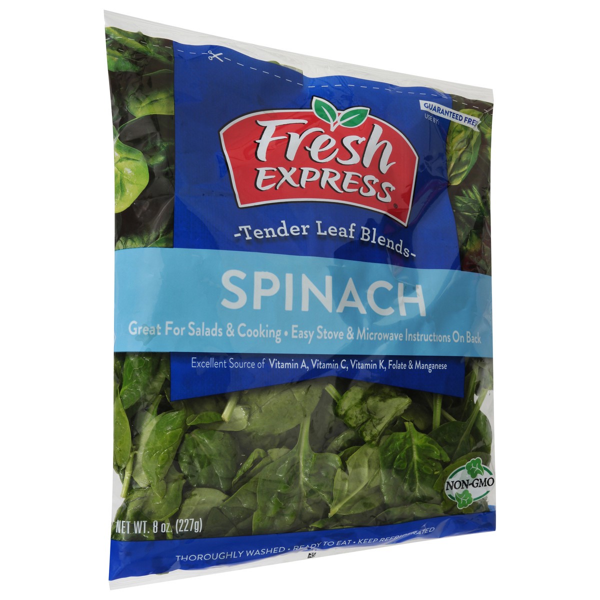 slide 2 of 9, Fresh Express Spinach, 8 oz