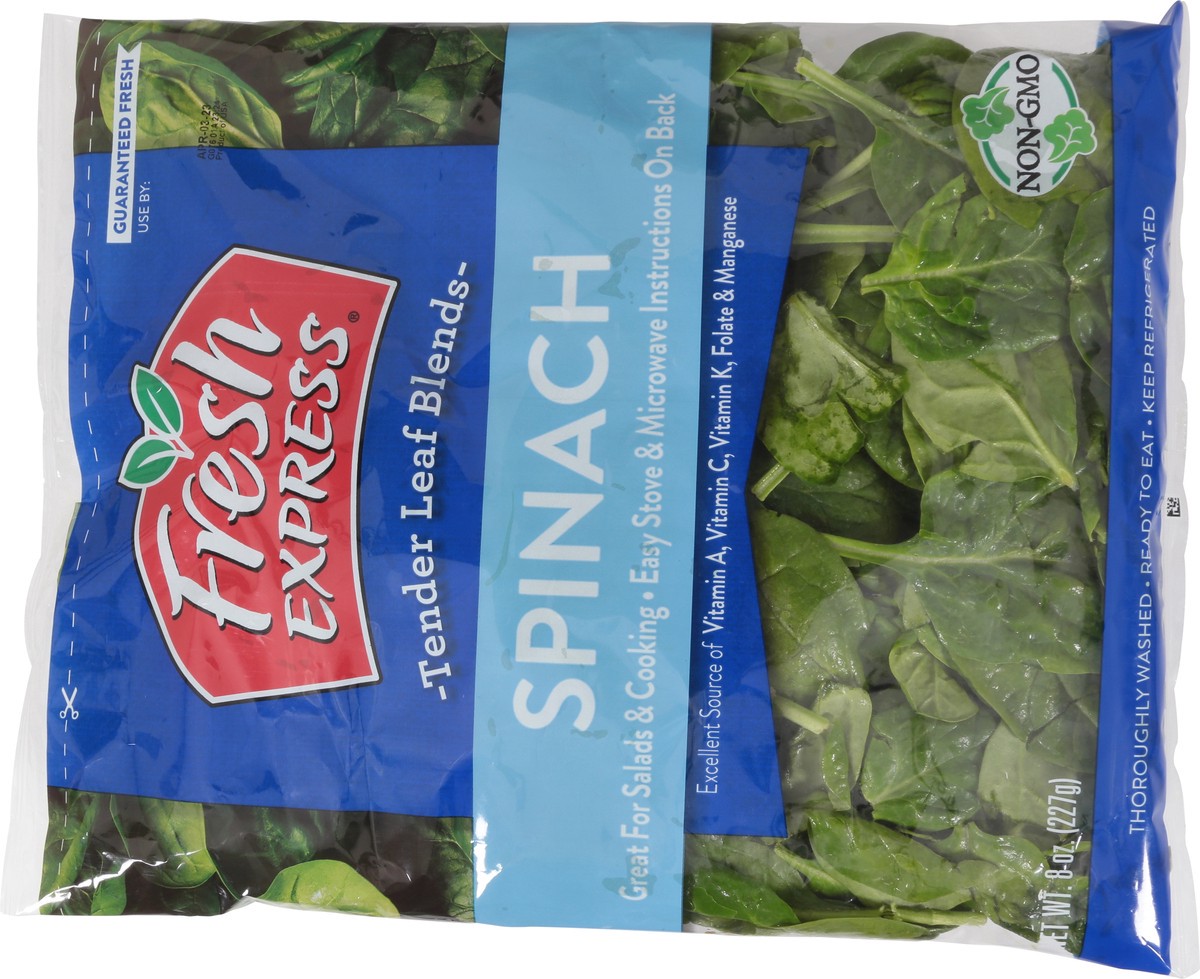 slide 6 of 9, Fresh Express Spinach, 8 oz