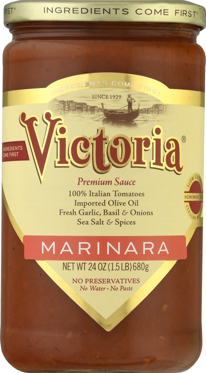 slide 8 of 9, Victoria Marinara Pasta Sauce, Gluten Free, Kosher, 24 oz, 24 oz