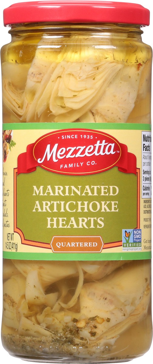 slide 6 of 9, Mezzetta Quartered Marinated Artichoke Hearts 14.5 oz Jar, 