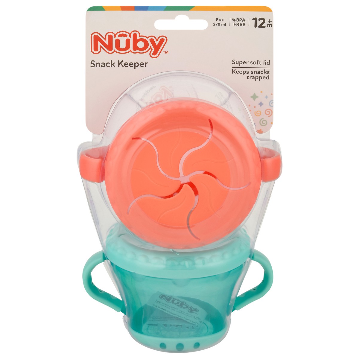 slide 1 of 6, Nuby 12m+ Snack Keeper 1 ea, 2 ct