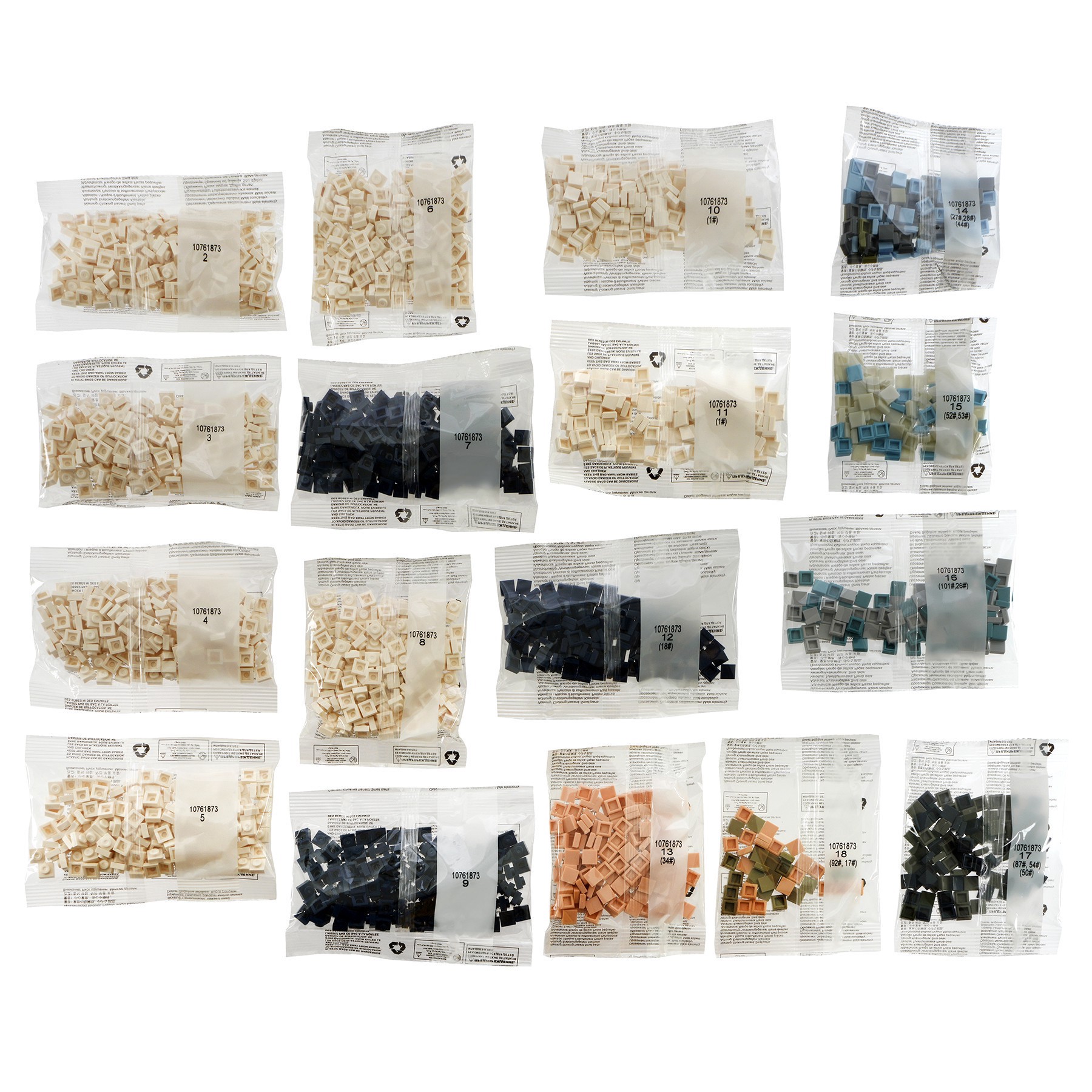 slide 2 of 6, 10" X 10" The Great Wave Pixelated Brick Art Kit By Make Market, 10 in x 10 in