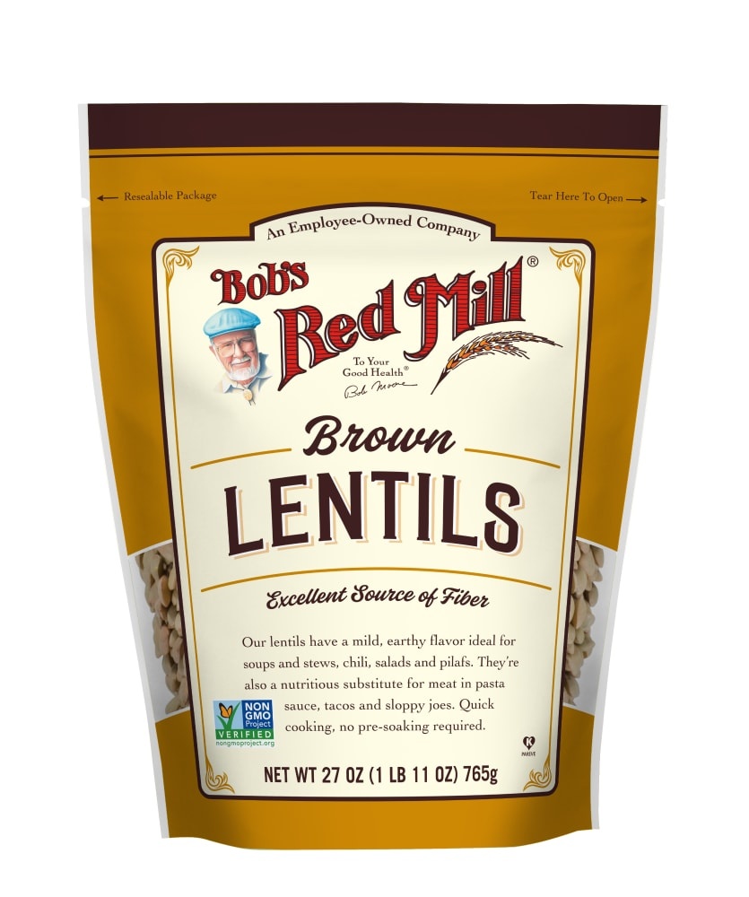slide 1 of 1, Bob's Red Mill Brown Lentils, 11 oz